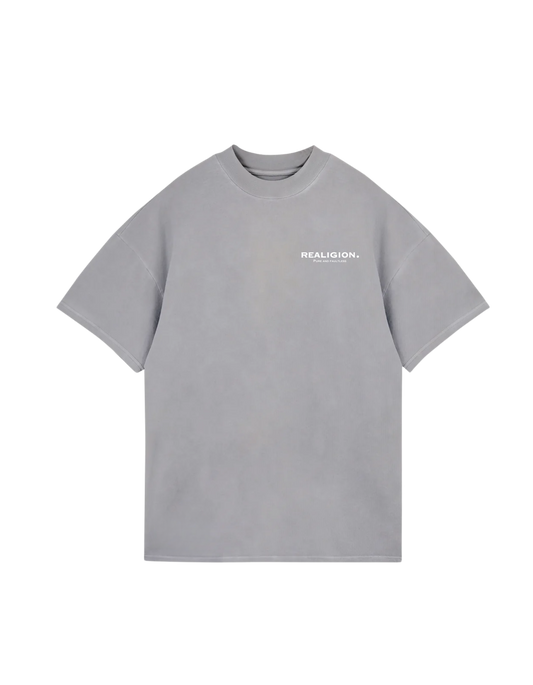 BASIC T SHIRT GREY WASHED