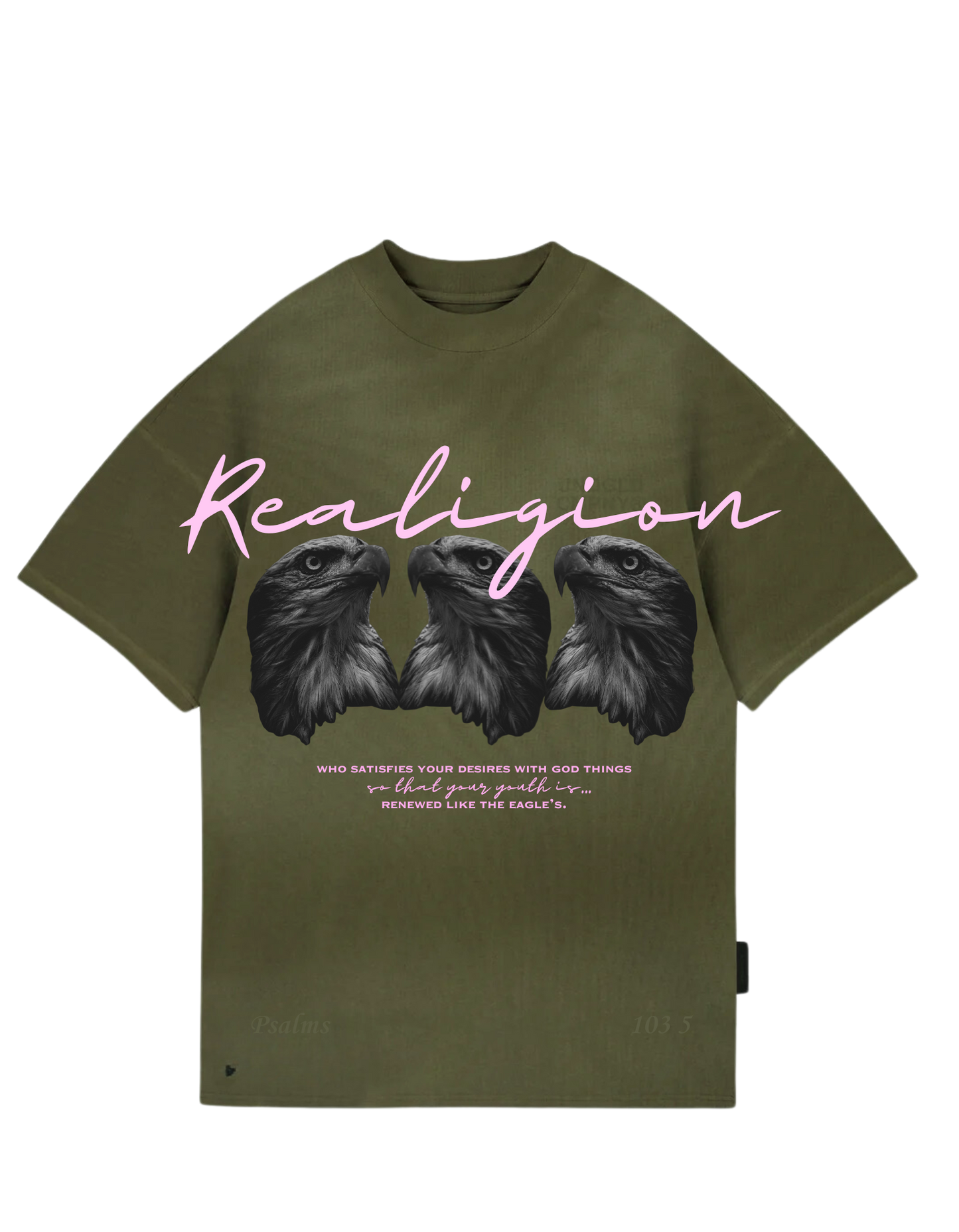 EAGLE PSALMS 103 5 GREEN WASHED