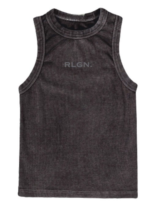 TANK TOP BLACK WASHED