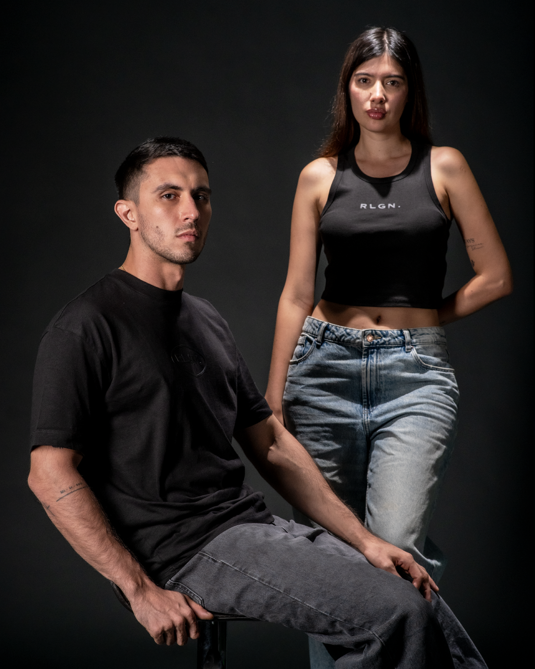 BASIC T SHIRT LOGO BLACK