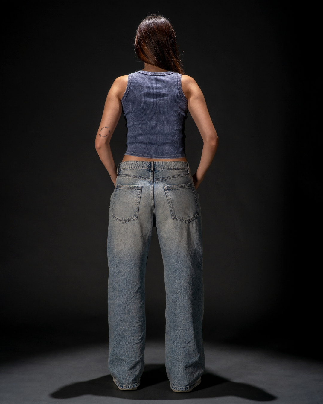 TANK TOP BLUE WASHED