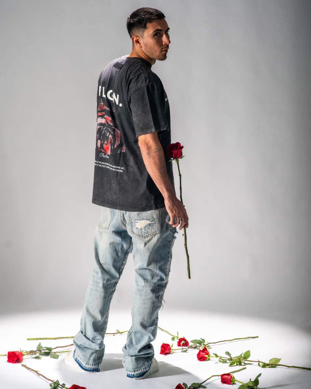 ROSE PSALMS 90 6 BLACK WASHED