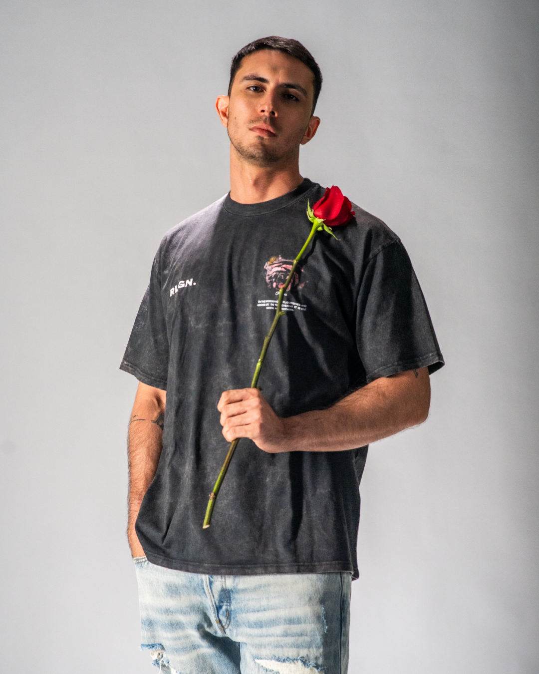 ROSE PSALMS 90 6 BLACK WASHED