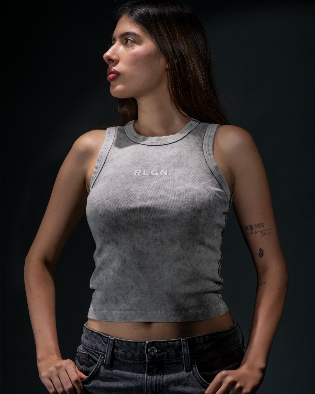TANK TOP GREY WASHED