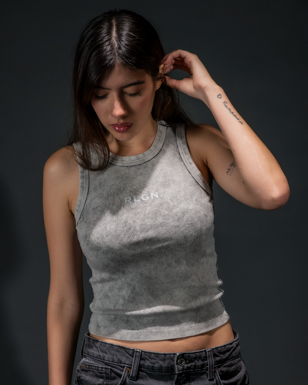TANK TOP GREY WASHED