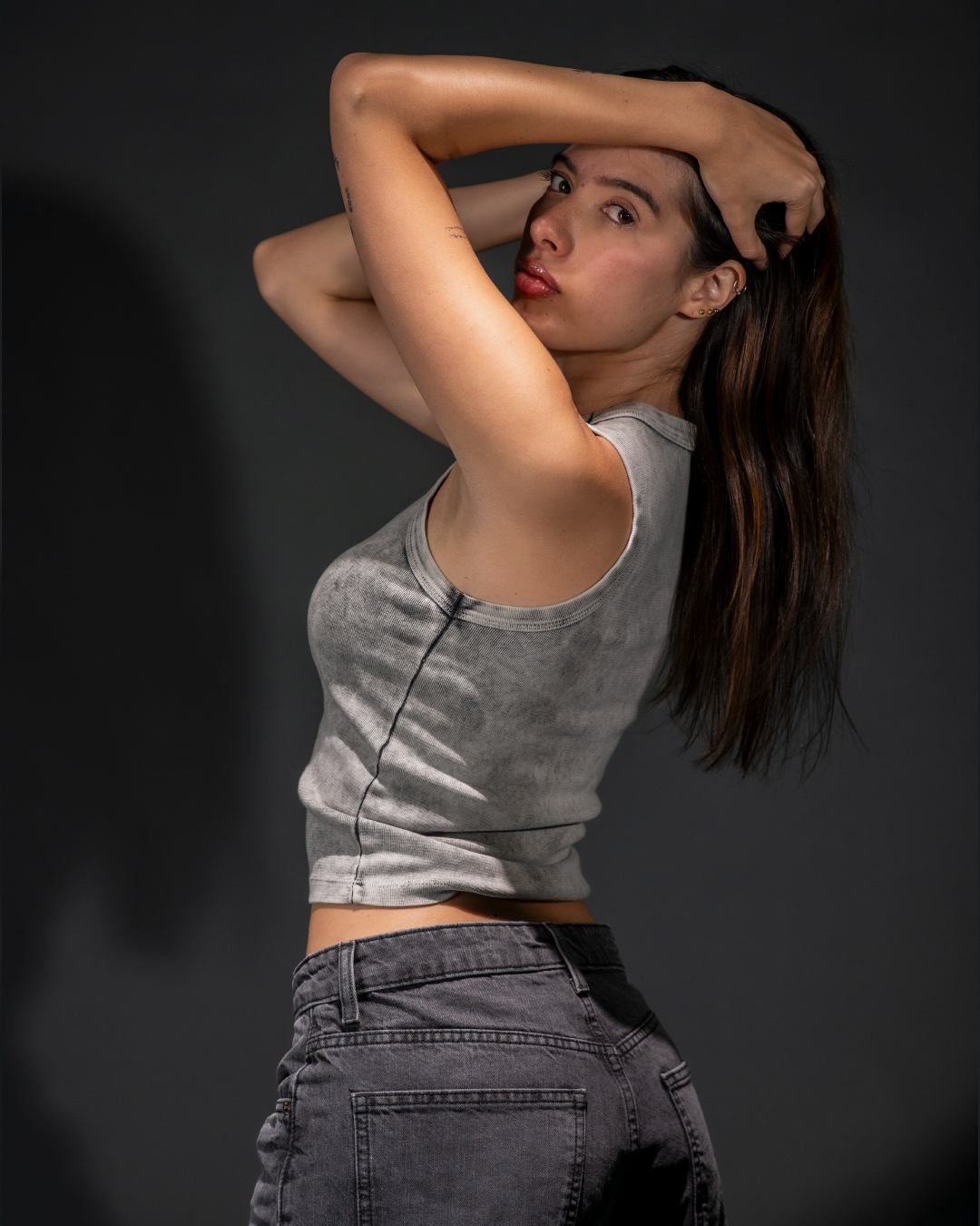 TANK TOP GREY WASHED